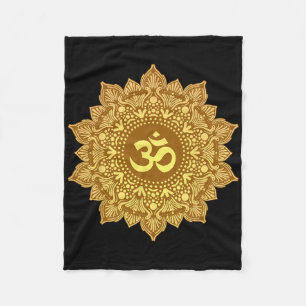Cobertor De Velo Om Símbolo Mandala Geometria Sagrada Zen Yoga Medi