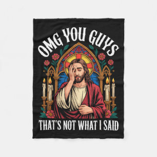 Cobertor De Velo Omg Pessoal Eu Nunca Disse Que Camisa Jesus Engraç