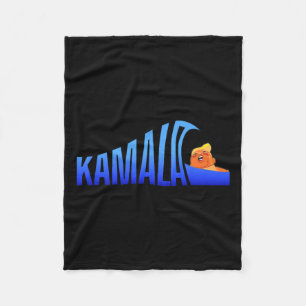 Cobertor De Velo Onda Azul Kamala Sobre Trump Harris Para President
