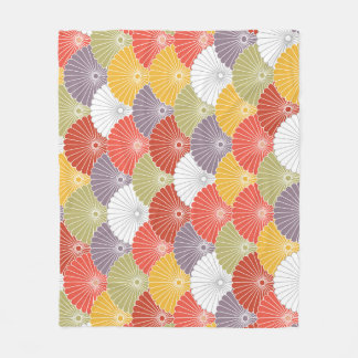 Cobertor De Velo Onda Floral Japonesa: Vintage Colorida
