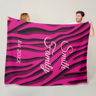 Cobertor De Velo Onda Zebra 3D, Cor-de-Rosa Suave, de Luxo
