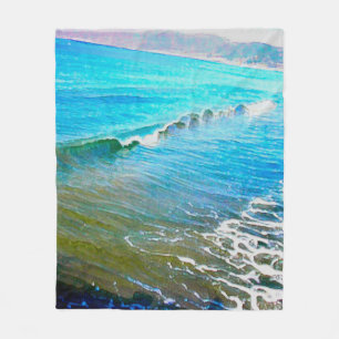 Cobertor De Velo Ondas de Aquarela