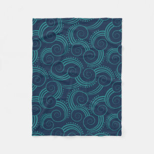 Cobertor De Velo Ondas de oceano de Swirly