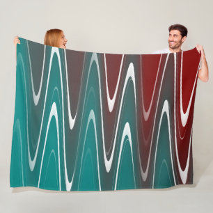 Cobertor De Velo Ondas em branco