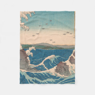 Cobertor De Velo Ondas Japonesas Naruto Redemoinho Oceano Arte