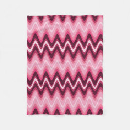 Cobertor De Velo Ondas Rosa