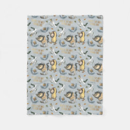 Cobertor De Velo Onde as coisas selvagens são padrão