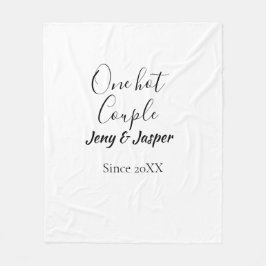 Cobertor De Velo One hot couple add name since 20XX year date