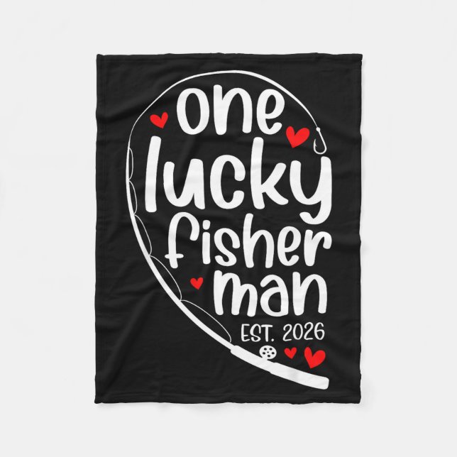 Cobertor De Velo One Lucky Fisher Man 2026 Heart Valentine Matching (Frente)