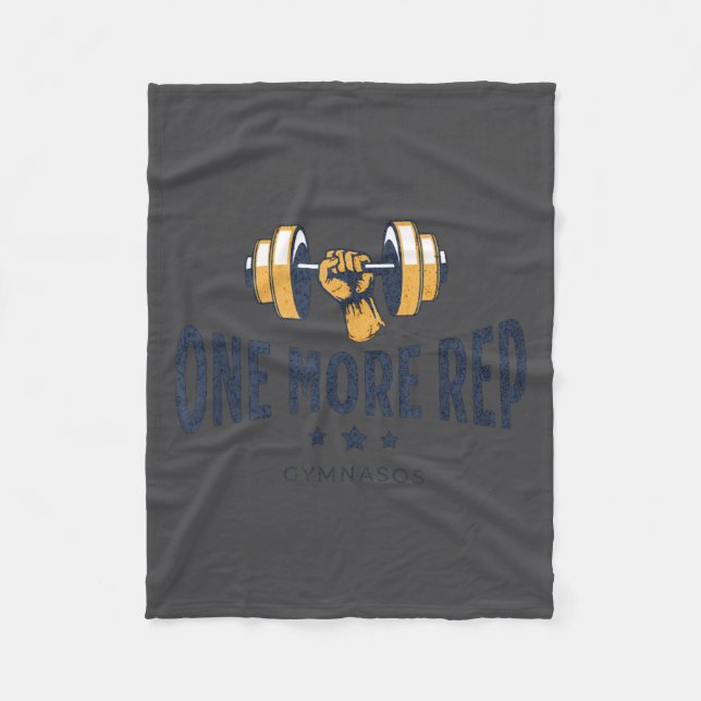 Cobertor De Velo One More Rep - Funny Gym Sayings And Motivational  (Frente)