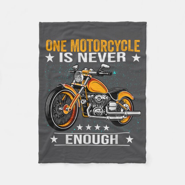 Cobertor De Velo One Motorcycle Is Never Enough - Funny Biker Quote (Frente)