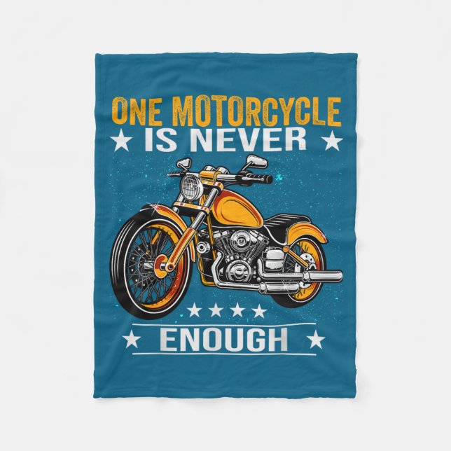 Cobertor De Velo One Motorcycle Is Never Enough - Funny Biker Quote (Frente)