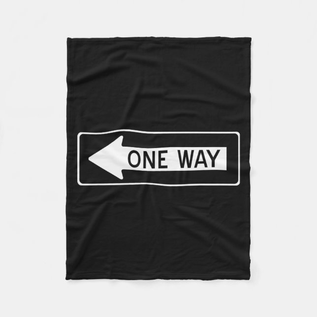 Cobertor De Velo One Way Traffic Sign  (Frente)