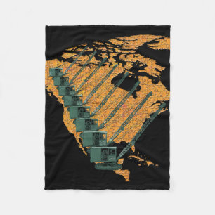 COBERTOR DE VELO OPERADOR CRANE US MAP JIGSAW QUEBRA-CABEÇA OPERATO