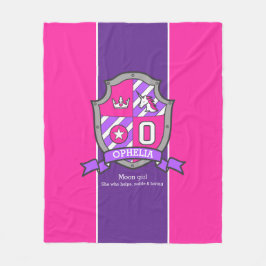 Cobertor De Velo Ophelia Letter O name que significa shield roxo ro