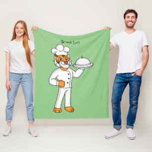 Cobertor De Velo Óptica de desenho animado de tigre engraçado