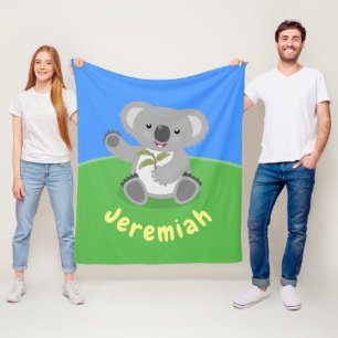 Cobertor De Velo Óptica de desenho animado, feliz e bonito