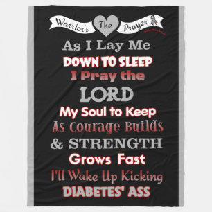 Cobertor De Velo Oração do Guerreiro... Diabetes