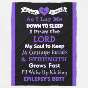 Cobertor De Velo Oração do Guerreiro... Epilepsia