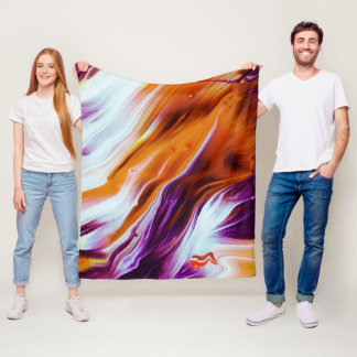 Cobertor De Velo Orange and Purple Valley