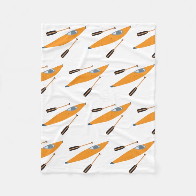 Cobertor De Velo Orange Kayak com Oars (Frente)