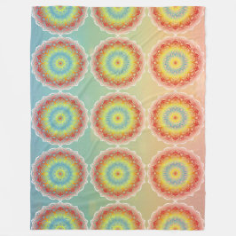 Cobertor De Velo Orange Mandala