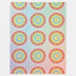 Cobertor De Velo Orange Mandala