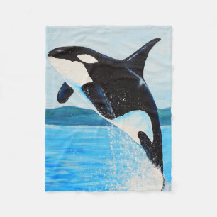 Cobertor De Velo Orca Painting