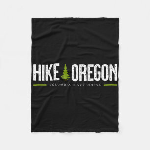 Cobertor De Velo Oregon Columbia River Gorge Hike Tree Graphi