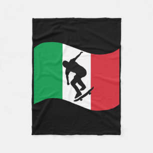 Cobertor De Velo Orgulho da Bandeira do País Gráfico de Skate Itáli