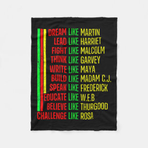 Cobertor De Velo Orgulho da História Negra Martin Afro Negro Africa