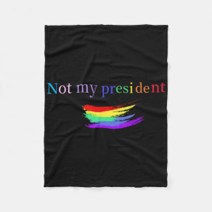 Cobertor De Velo Orgulho Gay Lbgt Não Meu Presidente Antitrump Orgu