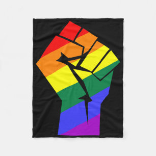 Cobertor De Velo Orgulho gay Lgbtq Indicador Arco-Íris Resiste À Ga