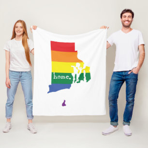 Cobertor De Velo Orgulho gay Rhode Island