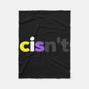 Cobertor De Velo Orgulho Lgbtq Não Binário Cisnt - Funny Cisnt Lgbt