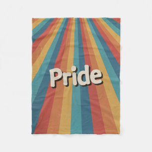 Cobertor De Velo Orgulho LGBTQ+ Retro Sunburst