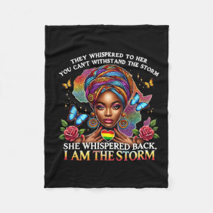 Cobertor De Velo Orgulho Mulher Negra Retro Eu Sou A Tempestade Ins