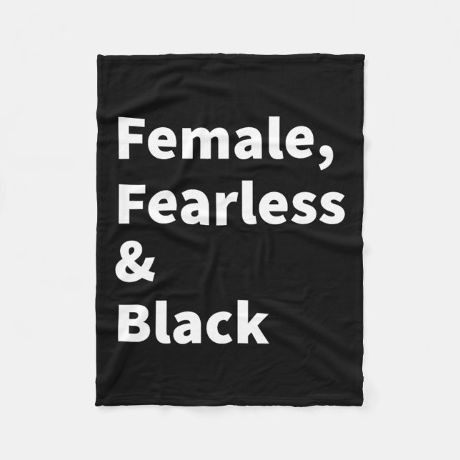 Cobertor De Velo Orgulho Negro Para Mulheres Sem Carência E Oi Pret (Frente)