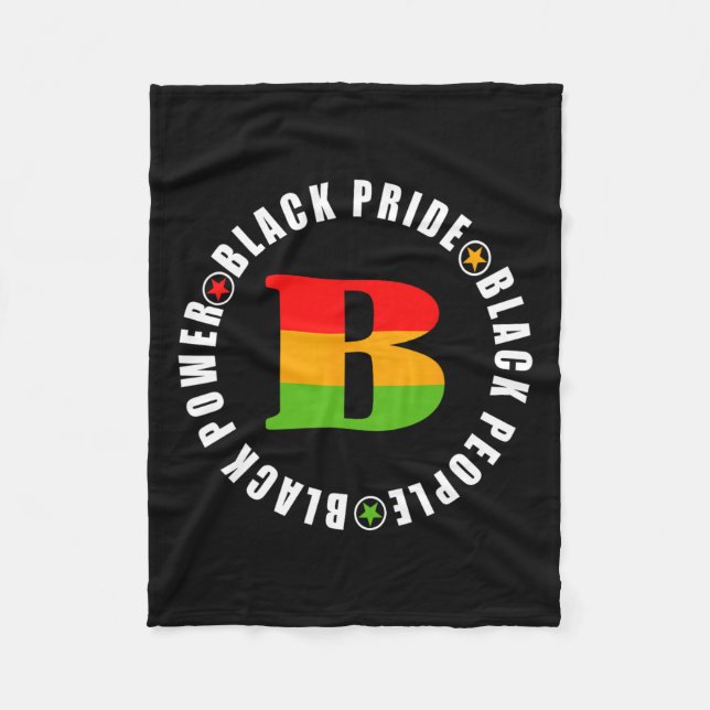 Cobertor De Velo Orgulho Negro Pessoas Negras Poder Negro - Dia de  (Frente)