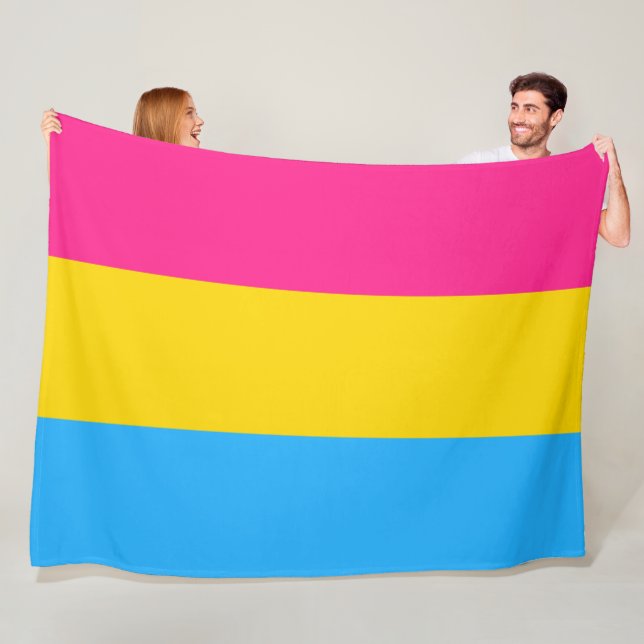 Cobertor De Velo Orgulho Pansexual (Bandeira Pan) (In Situ)