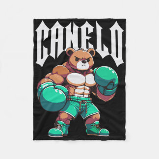 Cobertor De Velo Orgulho Patriota Mexicano Alvarez Boxeador Urso