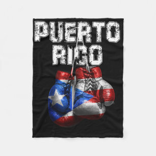 Cobertor De Velo Orgulho Porto Rico - Luvas de Boxing Vintage