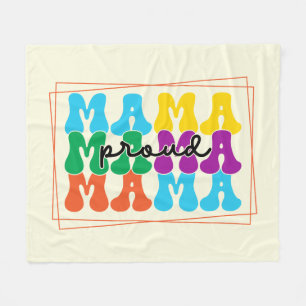 Cobertor De Velo Orgulhosa Mama Autismo Sensibilização Fleece Blank