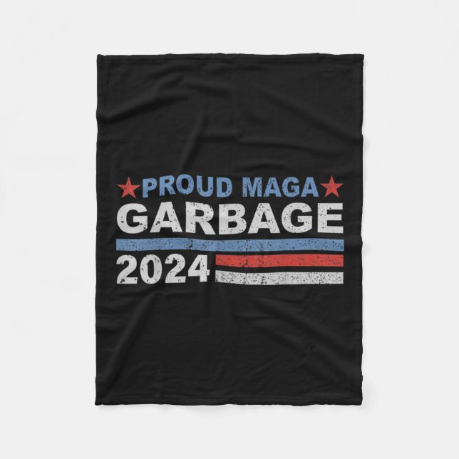 Cobertor De Velo _Orgulhoso Mega Garbage Trump Supporter (Frente)