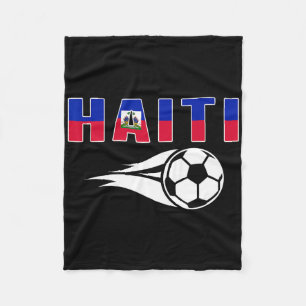 Cobertor De Velo Orgulhosos Fãs de Futebol do Haiti Jersey Bandeira