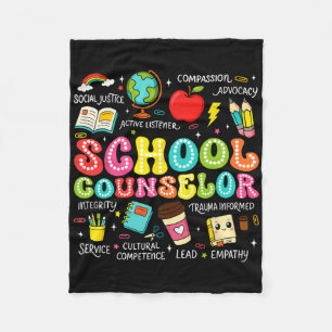 Cobertor De Velo Orientador Escolar Retro Volta às Aulas Professor