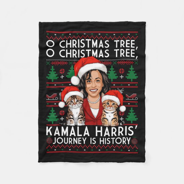 Cobertor De Velo Ornament Paj De Papais noeis De Natal Para Mulhere (Frente)