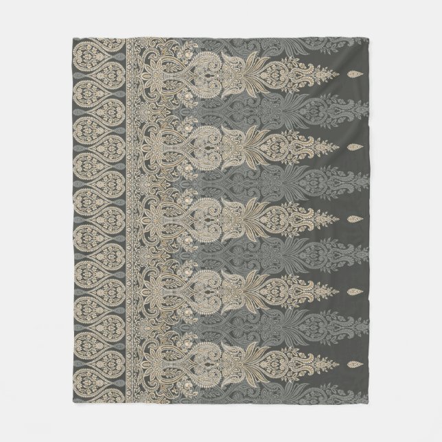 Cobertor De Velo Ornamental Traditional Paisley design  (Frente)