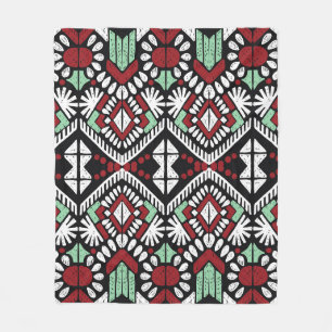 Cobertor De Velo Ornamento geométrico do folclore Ikat. Tribal Étni