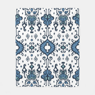 Cobertor De Velo Ornamento geométrico do folclore Ikat. Vintage or
